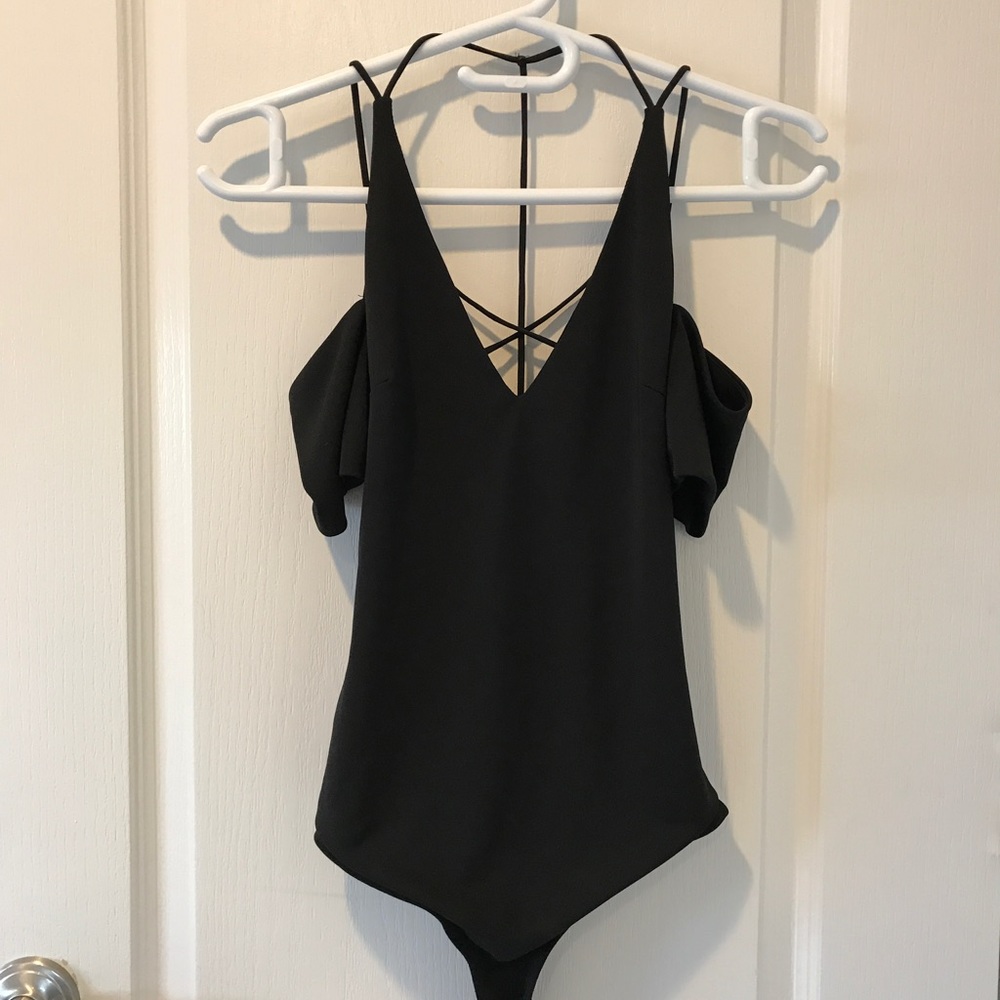 Black Strappy Body Suit